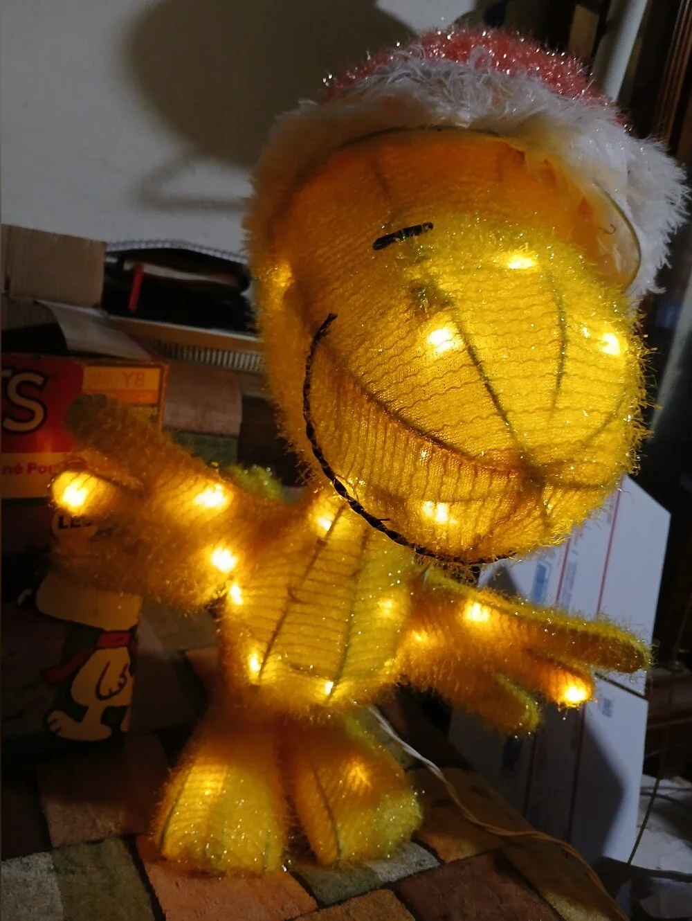 Peanuts Woodstock Light-Up Holiday Figurine - Yellow